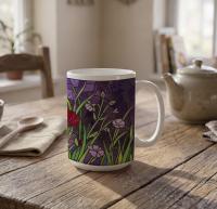 Floral Cups -  Large and Small Ceramic Mugs