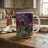 Floral Cups -  Large and Small Ceramic Mugs