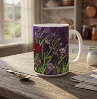 Floral Cups -  Large and Small Ceramic Mugs