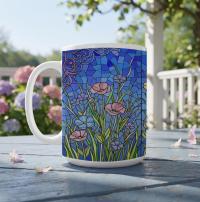 Floral Cups -  Large and Small Ceramic Mugs