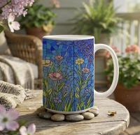 Floral Cups -  Large and Small Ceramic Mugs