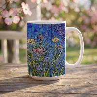 Floral Cups -  Large and Small Ceramic Mugs