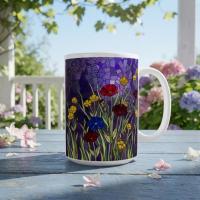 Floral Cups -  Large and Small Ceramic Mugs