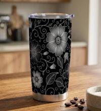 Travel Mug, Stainless Steel, 20 oz Insulated Cup