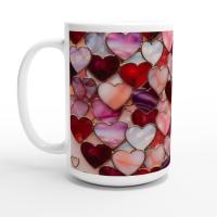 Large and Small Ceramic Mug Set, 15oz and 11oz Cups