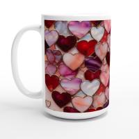 Large and Small Ceramic Mug Set, 15oz and 11oz Cups