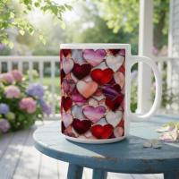 Large and Small Ceramic Mug Set, 15oz and 11oz Cups