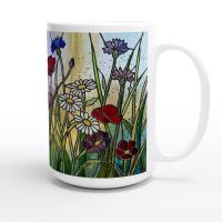 Floral Cups -  Large and Small Ceramic Mugs