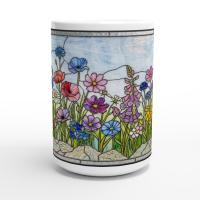 Floral Cups -  Large and Small Ceramic Mugs