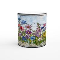 Floral Cups -  Large and Small Ceramic Mugs