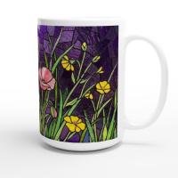 Floral Cups -  Large and Small Ceramic Mugs