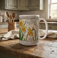 Floral Cups -  Large and Small Ceramic Mugs