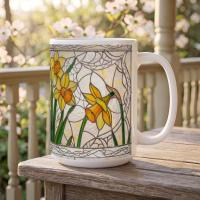 Floral Cups -  Large and Small Ceramic Mugs