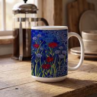 Floral Cups -  Large and Small Ceramic Mugs