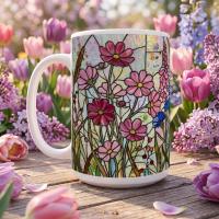 Floral Cups -  Large and Small Ceramic Mugs