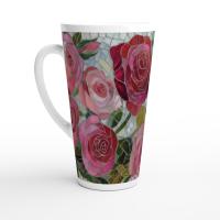 Latte 17oz Ceramic Mug - Coffee or Tea Cup, Extra Tall