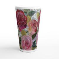 Latte 17oz Ceramic Mug - Coffee or Tea Cup, Extra Tall