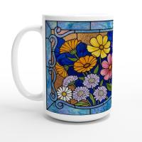 Large and Small Ceramic Mug Set, 15oz and 11oz Cups