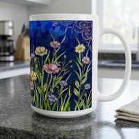 Floral Cups -  Large and Small Ceramic Mugs