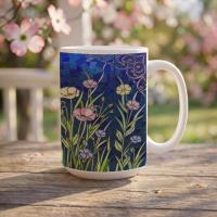 Floral Cups -  Large and Small Ceramic Mugs