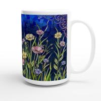 Floral Cups -  Large and Small Ceramic Mugs