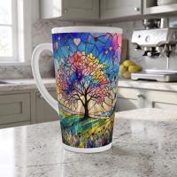 Latte 17oz Ceramic Mug - Coffee or Tea Cup, Extra Tall