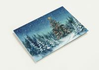 Holiday Greeting Cards, Christmas Trees, Bulk Set of Gift Cards