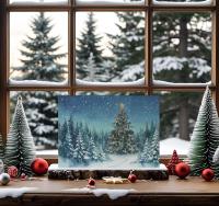 Holiday Greeting Cards, Christmas Trees, Bulk Set of Gift Cards