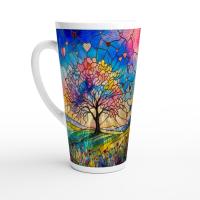 Latte 17oz Ceramic Mug - Coffee or Tea Cup, Extra Tall