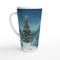 Latte 17oz Ceramic Mug - Coffee or Tea Cup, Extra Tall