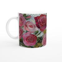 Roses- Floral Cups -  Large and Small Ceramic Mugs