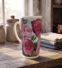 Latte 17oz Ceramic Mug - Coffee or Tea Cup, Extra Tall