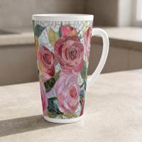 Latte 17oz Ceramic Mug - Coffee or Tea Cup, Extra Tall