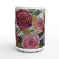 Roses- Floral Cups -  Large and Small Ceramic Mugs