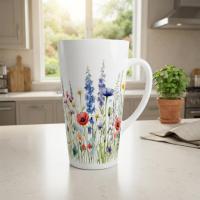 Latte 17oz Ceramic Mug - Coffee or Tea Cup, Extra Tall