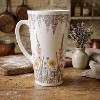 Latte 17oz Ceramic Mug - Coffee or Tea Cup, Extra Tall