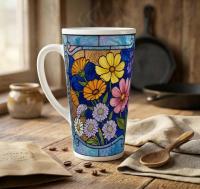 Latte 17oz Ceramic Mug - Coffee or Tea Cup, Extra Tall