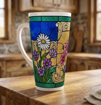 Latte 17oz Ceramic Mug - Coffee or Tea Cup, Extra Tall