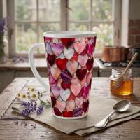 Latte 17oz Ceramic Mug - Coffee or Tea Cup, Extra Tall