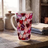 Latte 17oz Ceramic Mug - Coffee or Tea Cup, Extra Tall