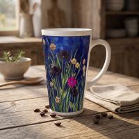 Latte 17oz Ceramic Mug - Coffee or Tea Cup, Extra Tall