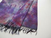 Hand Dyed Tie Dye Pashmina, Blanket Shawl, Wide Scarf, Head Wrap - Rayon Shawl