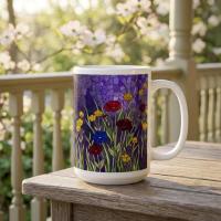 Floral Cups -  Large and Small Ceramic Mugs