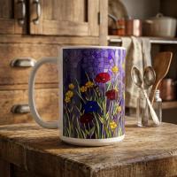 Floral Cups -  Large and Small Ceramic Mugs