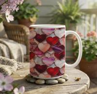 Large and Small Ceramic Mug Set, 15oz and 11oz Cups