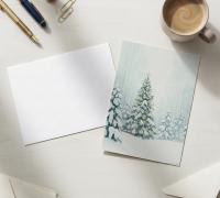 Christmas Gift Cards, Large Note Card, Money Card