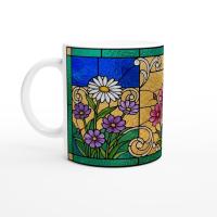 Large and Small Ceramic Mug Set, 15oz and 11oz Cups