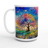 Tree Cups Set -  Large and Small Ceramic Mugs
