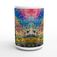 Tree Cups Set -  Large and Small Ceramic Mugs