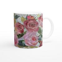 Roses- Floral Cups -  Large and Small Ceramic Mugs